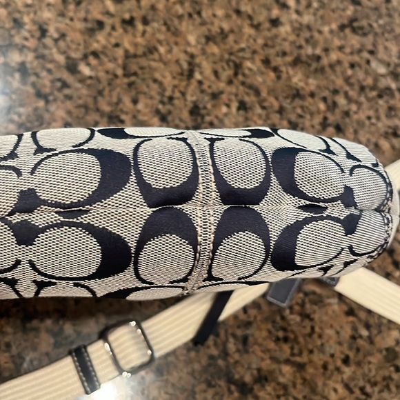 Coach Soho Signature Crossbody Blue /Khaki - Picture 4 of 5